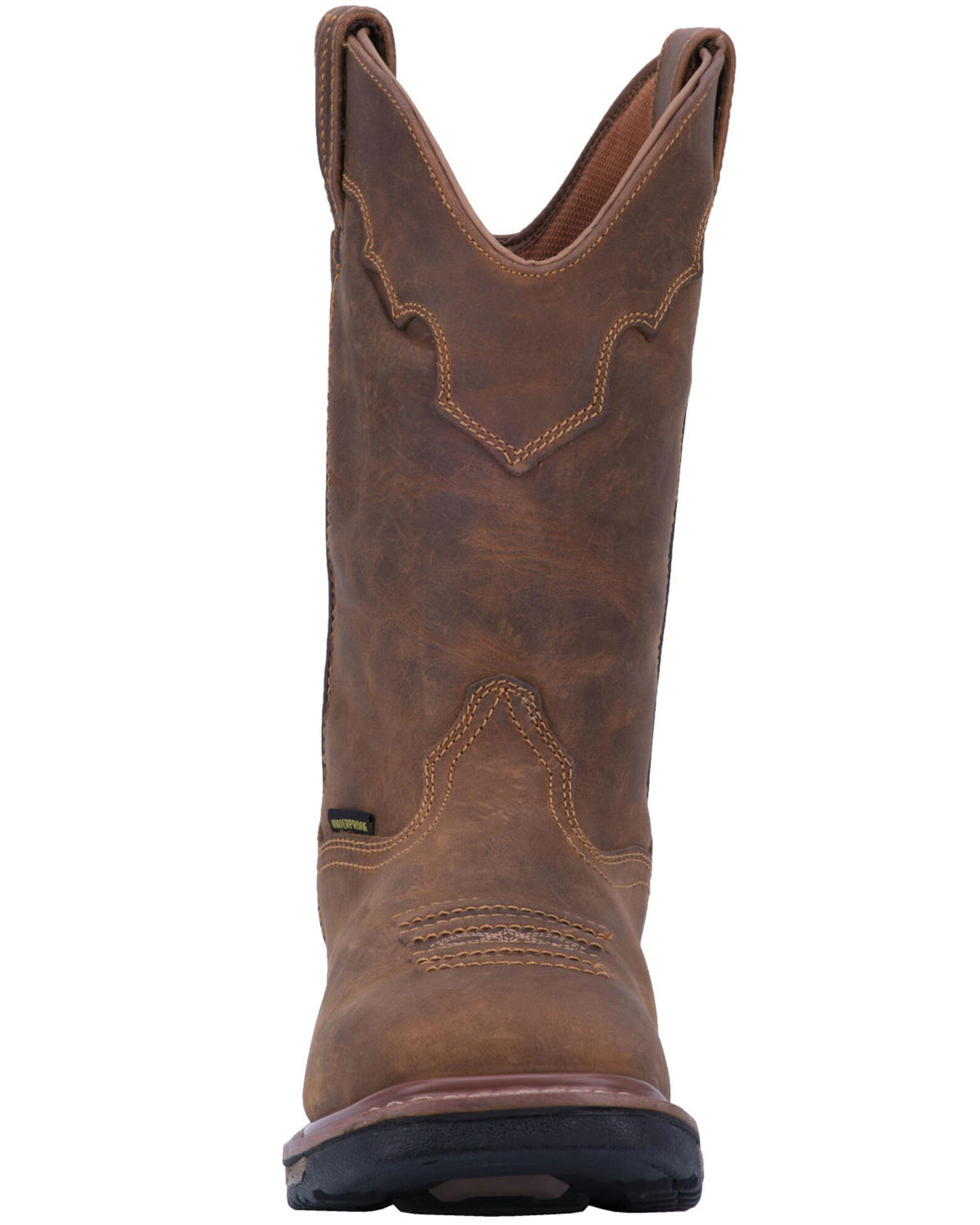 Image #6 - Dan Post Men's Blayde Waterproof Pull On Work Boots, Saddle Tan, hi-res