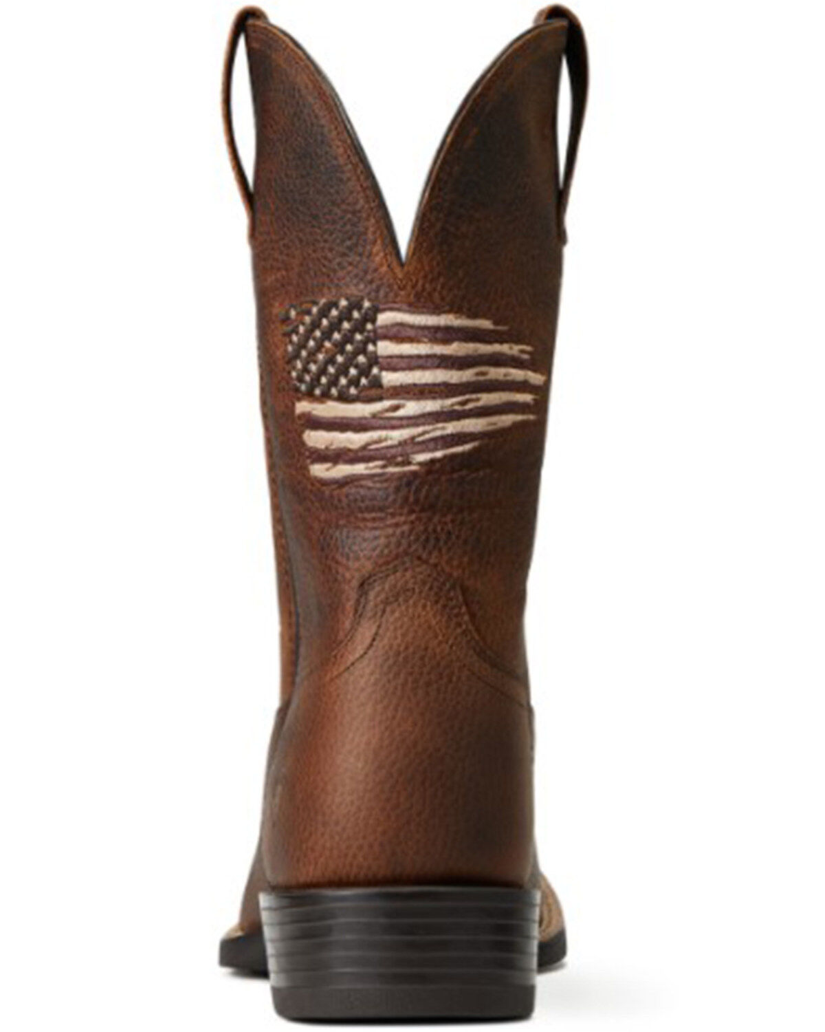 Image #3 - Ariat Men's Cliff Sport All Country Western Performance Boots - Broad Square Toe, Brown, hi-res