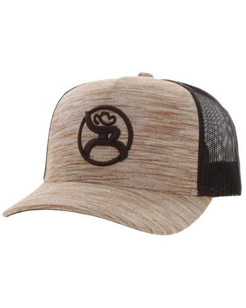 Hooey Men's Strap Trucker Cap , Cream, hi-res