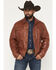 Image #1 - Scully Men's Leather Trucker Jacket, Cognac, hi-res