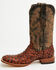 Image #3 - Tanner Marl Men's Exotic Ostrich Print Western Boots - Broad Square Toe, Brown, hi-res