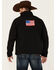 Rodeo Clothing Men's Embroidered USA Logo Zip-Front Softshell Jacket , Black, hi-res