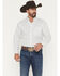 Image #1 - Ariat Men's Bass Geo Print Long Sleeve Button-Down Western Shirt, White, hi-res