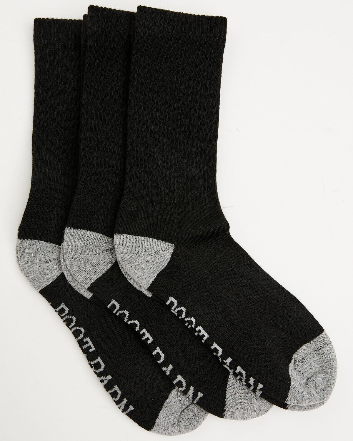 Boot Barn Women's Basic Crew Sock Pack - 3 Pack, Black, hi-res