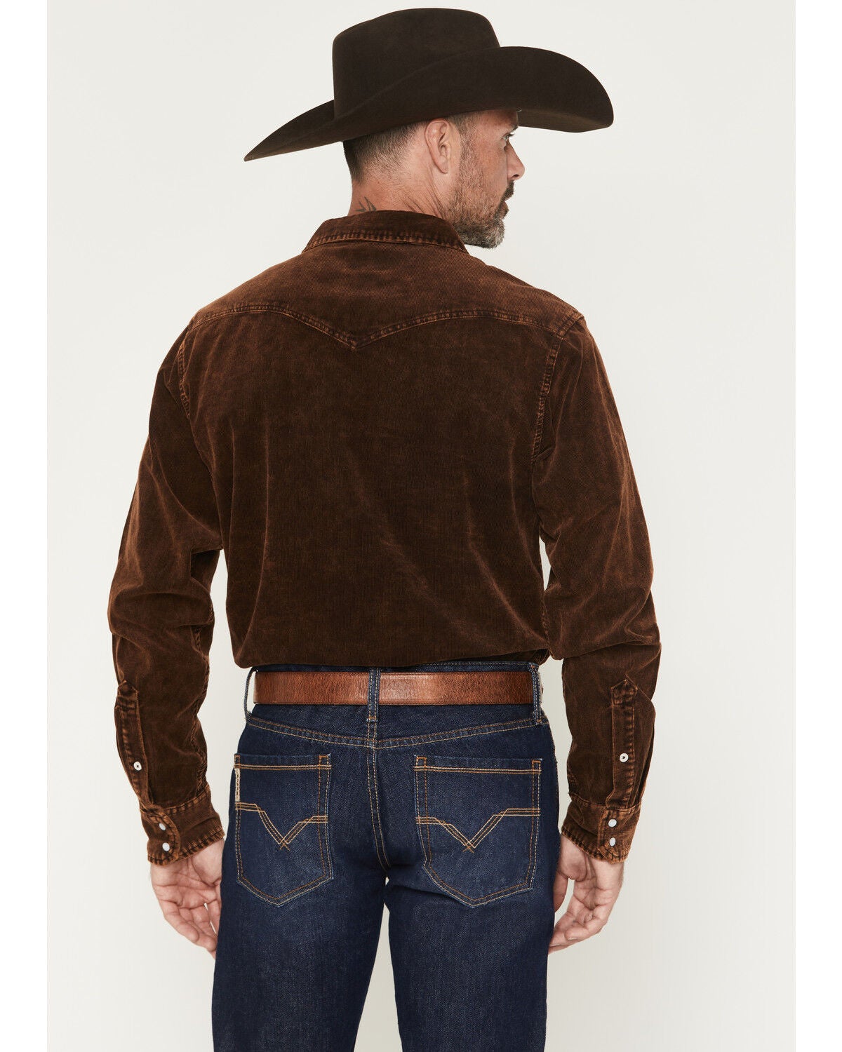 Image #4 - Kimes Ranch Men's Catalina Corduroy Long Sleeve Snap Western Shirt, Dark Brown, hi-res