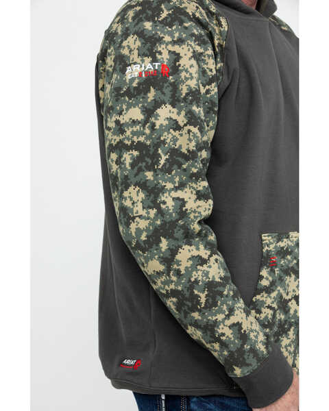 Ariat Men's FR Durastretch Camo Patriot Hoodie Work Sweatshirt - Big , Camouflage, hi-res