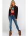 Scully Women's Boar Suede Beaded Fringe Jacket, Brown, hi-res