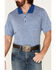 Cody James Core Men's Striped Short Sleeve Polo Shirt, Blue, hi-res