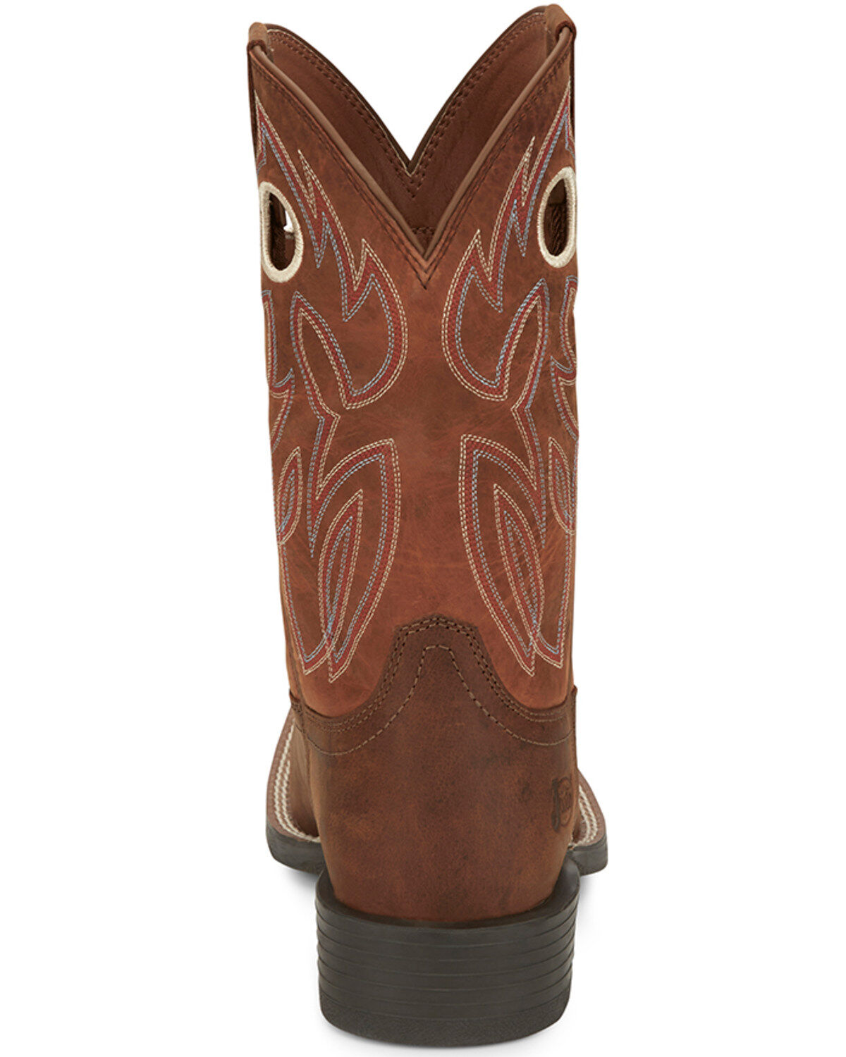 Image #5 - Justin Men's Bowline Western Boots - Broad Square Toe, Brown, hi-res