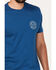 Brixton Men's Crest II Logo Graphic T-Shirt , Blue, hi-res