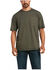 Image #1 - Ariat Men's Heather Sage Rebar Workman Reflective Flag Graphic Short Sleeve Work Pocket T-Shirt, Sage, hi-res