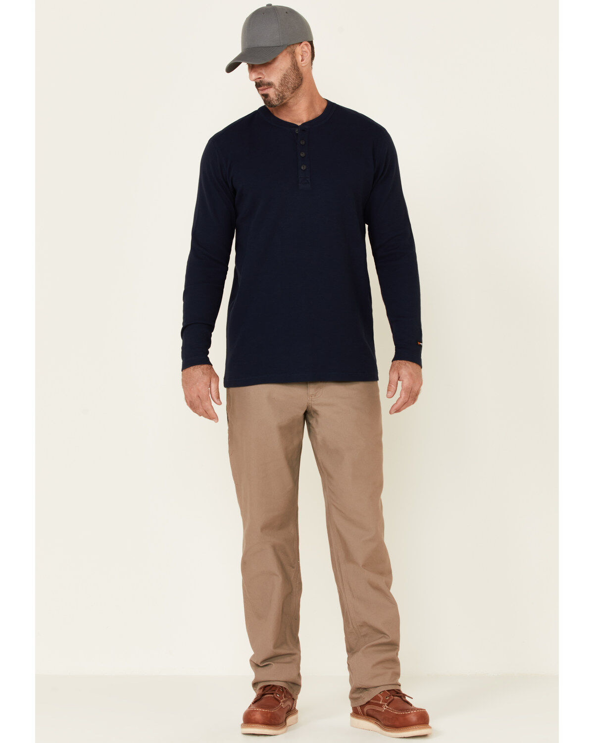 Image #2 - Hawx Men's Thermal Henley Long Sleeve Work Shirt, , hi-res