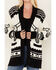 Idyllwind Women's Steer Head Knit Boyfriend Cardigan, Black, hi-res