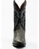 Dan Post Men's Exotic Full-Quill Ostrich Western Boots - Round Toe, Grey, hi-res