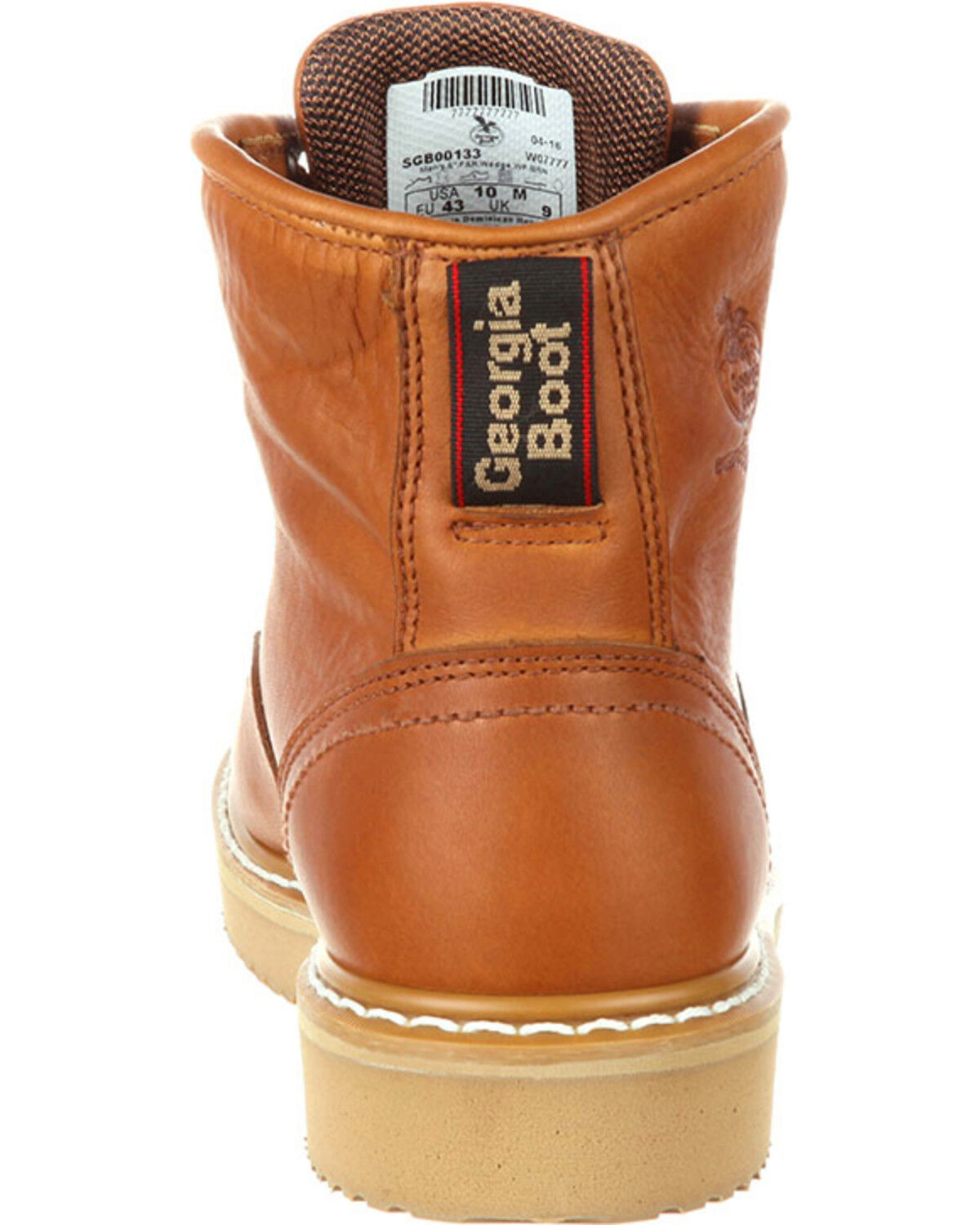 Image #7 - Georgia Boot Men's Waterproof Wedge Work Boots, Brown, hi-res