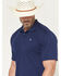 Image #2 - Ariat Men's TEK Short Sleeve Polo - Big, Navy, hi-res