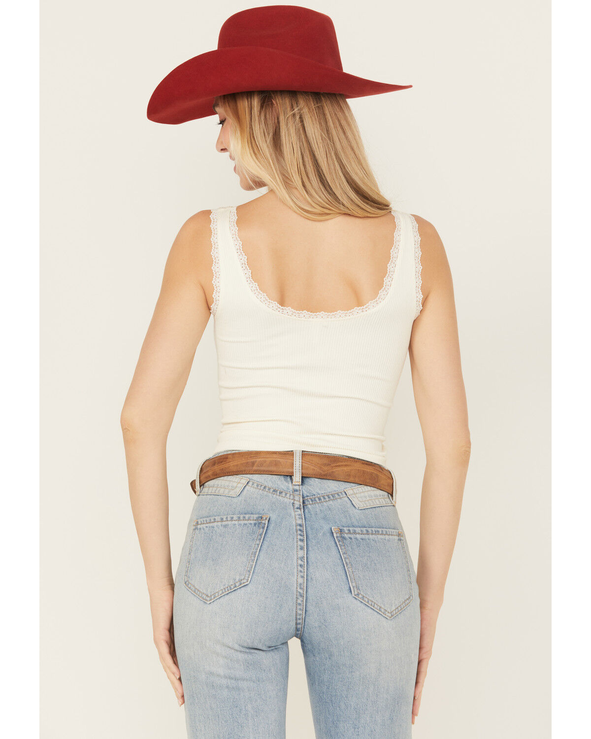 Image #4 - Fornia Women's Lace Trim Brami, White, hi-res