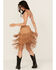 Image #3 - Idyllwind Women's Tina Faux Suede Fringe Mini Skirt, Tan, hi-res