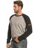 Image #2 - Ariat Men's FR Long Sleeve Baseball Work T-Shirt, Black, hi-res