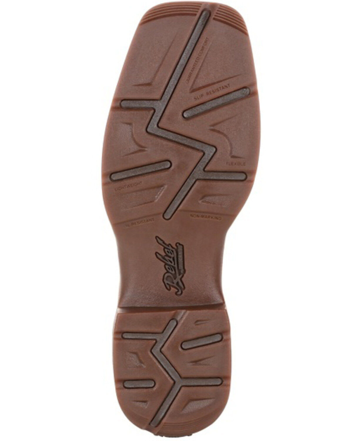 Image #7 - Durango Men's Florida State Flag Western Performance Boots - Square Toe, Brown, hi-res
