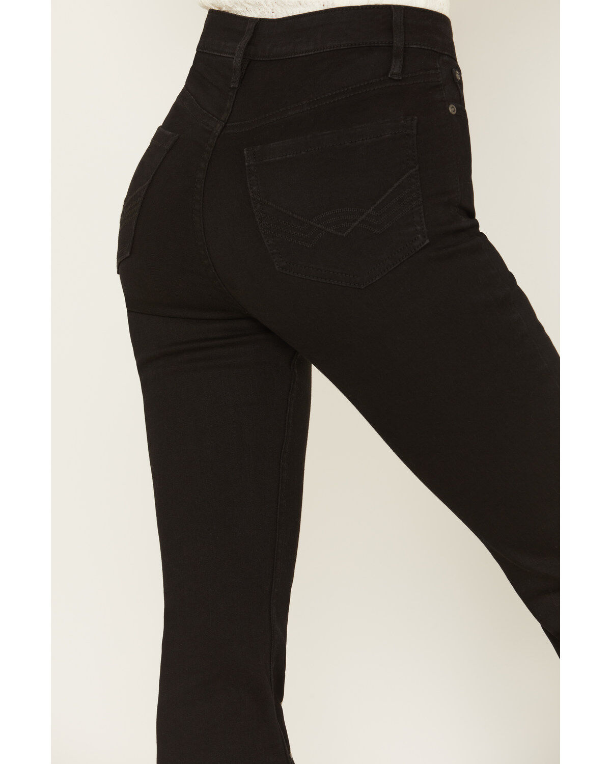 Image #4 - Idyllwind Women's Saddle Drive High Rise Bootcut Jeans, Black, hi-res