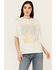 Image #1 - Wrangler Women's Long Live Cowboys Short Sleeve Graphic Tee, Off White, hi-res