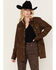 Image #2 - Wrangler X Fender Women's Leopard Print Long Sleeve Snap Shirt, Brown, hi-res