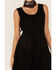 Image #3 - Scully Women's Lace-Up Jacquard Maxi Dress, Black, hi-res