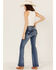 Image #1 - 7 For All Mankind Women's Medium Wash Mid Rise Dojo Wide Jeans, Medium Wash, hi-res