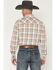 Image #4 - Wrangler Retro Men's Plaid Print Long Sleeve Snap Western Shirt, Tan, hi-res