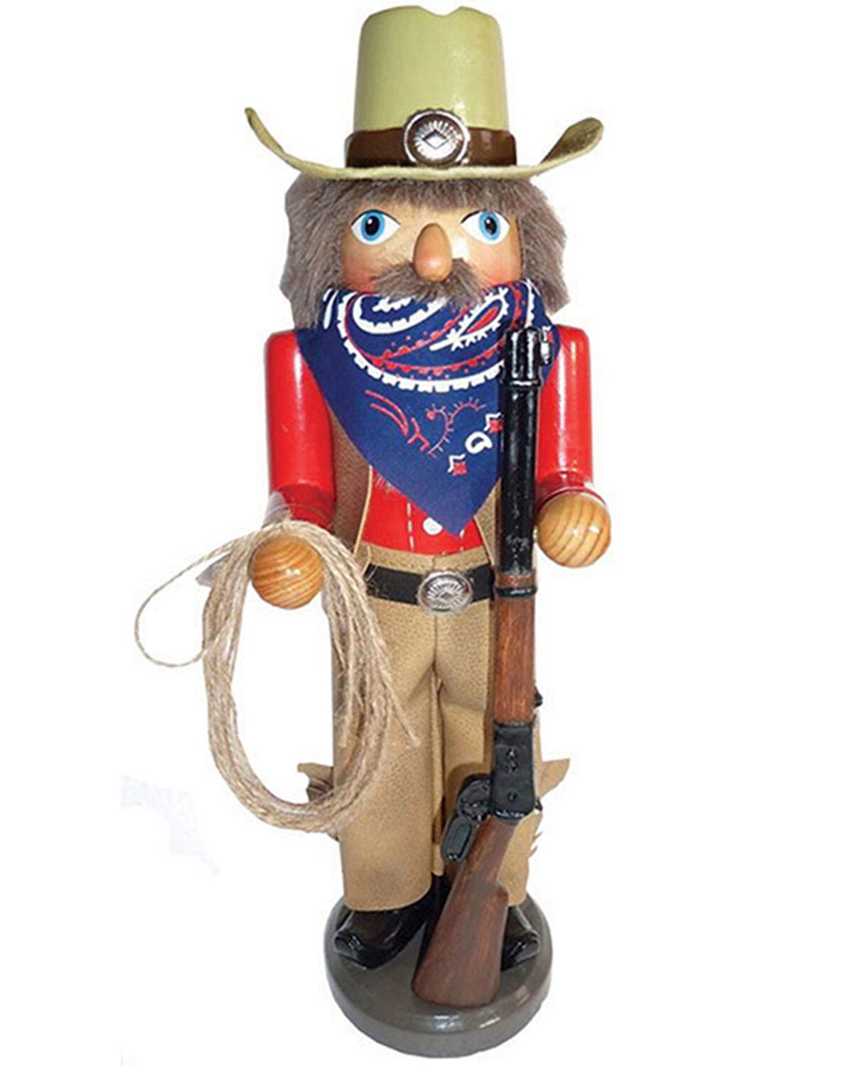 Santa's Workshop 14.5" Home on the Range Nutcracker, Beige, hi-res