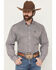 Image #1 - Cinch Men's Striped Print Long Sleeve Button-Down Western Shirt, Multi, hi-res
