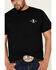 Cowboy Up Men's I Bleed Red White & Blue Short Sleeve Graphic T-Shirt , Black, hi-res