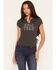 Image #1 - White Crow Women's Hell Yeah Short Sleeve Graphic Tee, Charcoal, hi-res