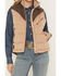 Image #3 - Kimes Ranch Women's Lenora Zip-Up Puffer Vest, Tan, hi-res
