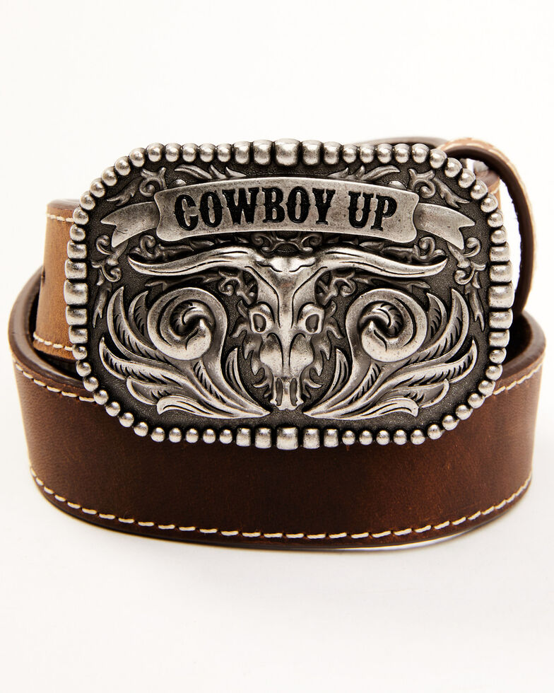 Cody James Boys' Cowboy Up Western Belt Boot Barn