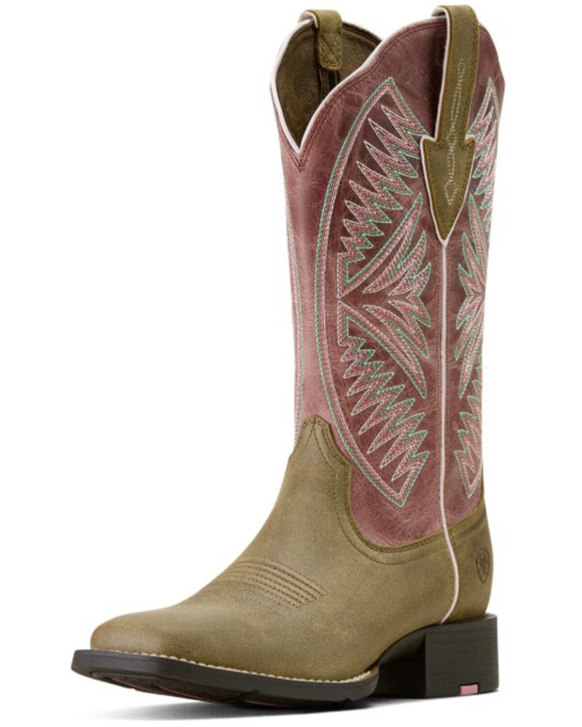 Image #3 - Ariat Women's Round Up Ruidoso Performance Western Boots - Broad Square Toe, Brown, hi-res