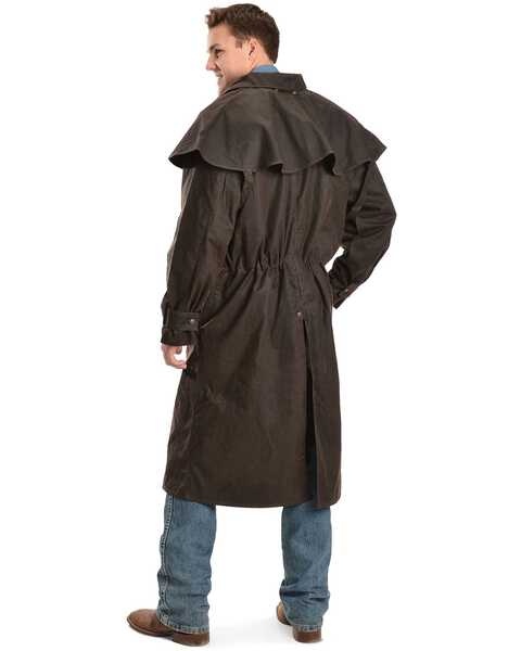 Outback Men's Low Ride Duster Coat, Brown