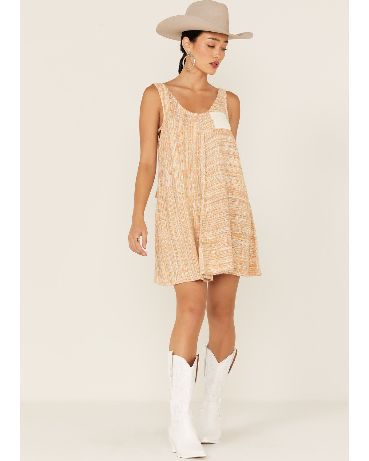 Image #2 - Cleo + Wolf Women's Yarn Die A-Line Mini Dress, Taupe, hi-res