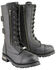 Image #1 - Milwaukee Leather Men's Lace-Up Tactical Motorcycle Boots - Round Toe, Black, hi-res