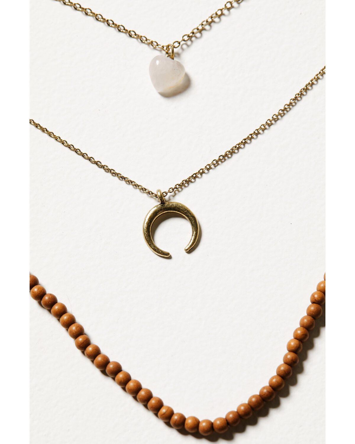 Image #2 - Shyanne Women's Crescent Multi-strand Necklace & Ring Set, Silver, hi-res