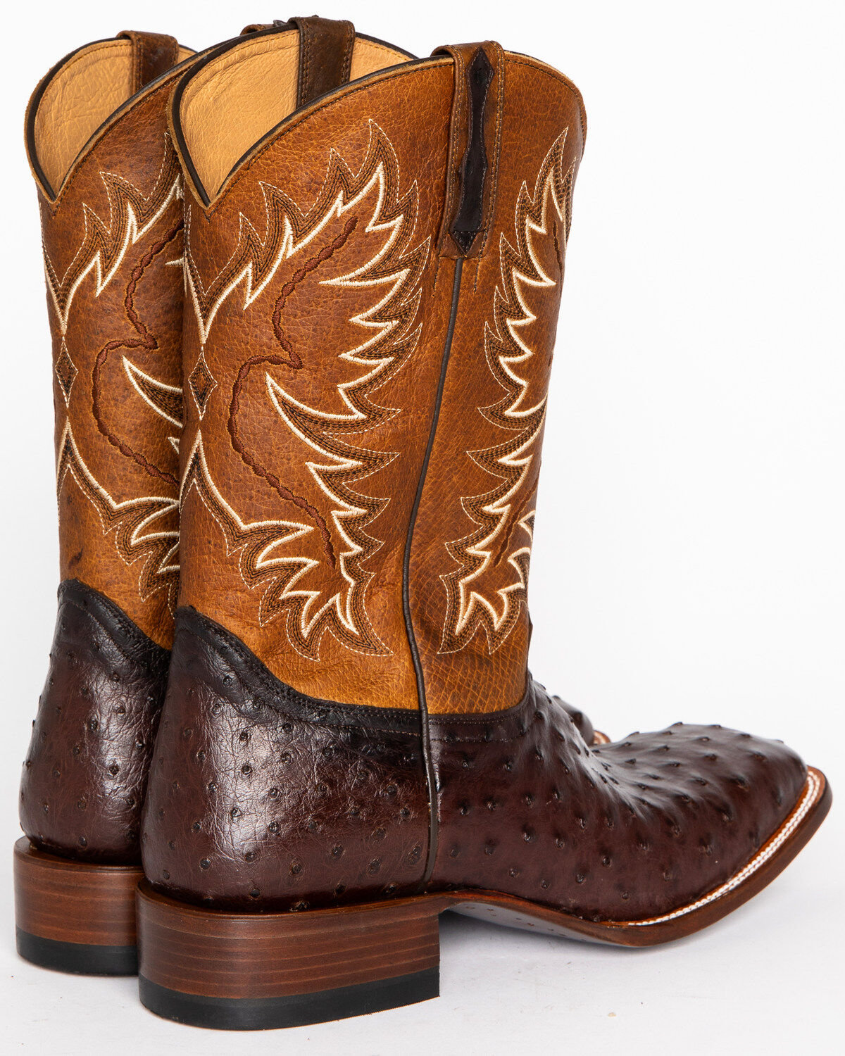 Image #7 - Cody James Men's Ostrich Tobacco Exotic Boots - Wide Square Toe , , hi-res