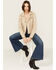 Image #4 - Mauritius Leather Women's Christy Star Zip-Front Moto Leather Jacket, Off White, hi-res