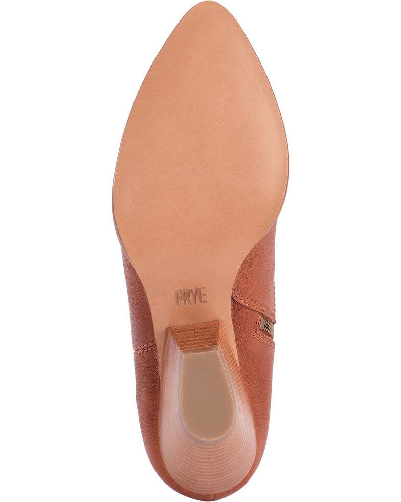Frye Women S Cognac Reina Leather Booties Pointed Toe Boot Barn