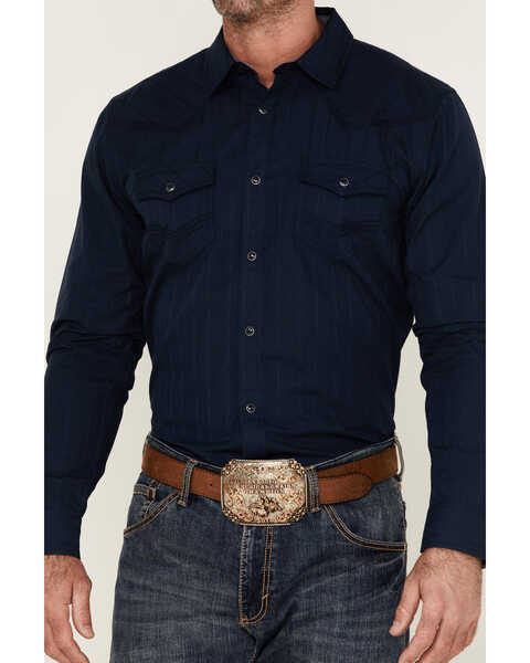 Image #3 - Cody James Men's Prosper Lurex Stripe Long Sleeve Snap Western Shirt , , hi-res