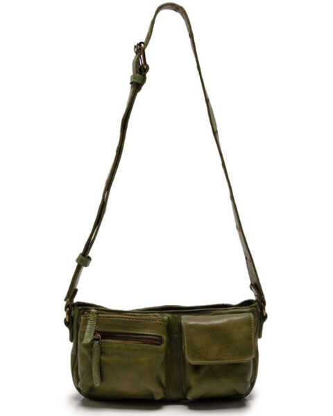 Free People Women's Wade Leather Crossbody Bag, Olive, hi-res