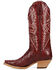 Image #3 - Dan Post Women's Concorde Exotic Caiman Western Boots - Snip Toe, Red, hi-res
