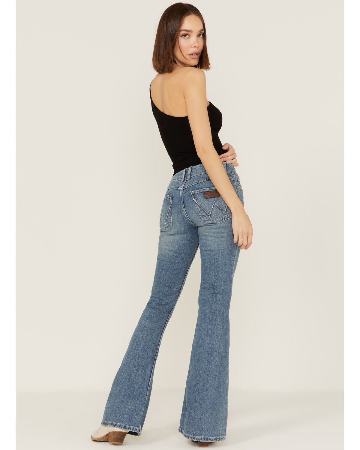 Image #3 - Wrangler Retro Women's Tori Mae Flare Jeans, Blue, hi-res