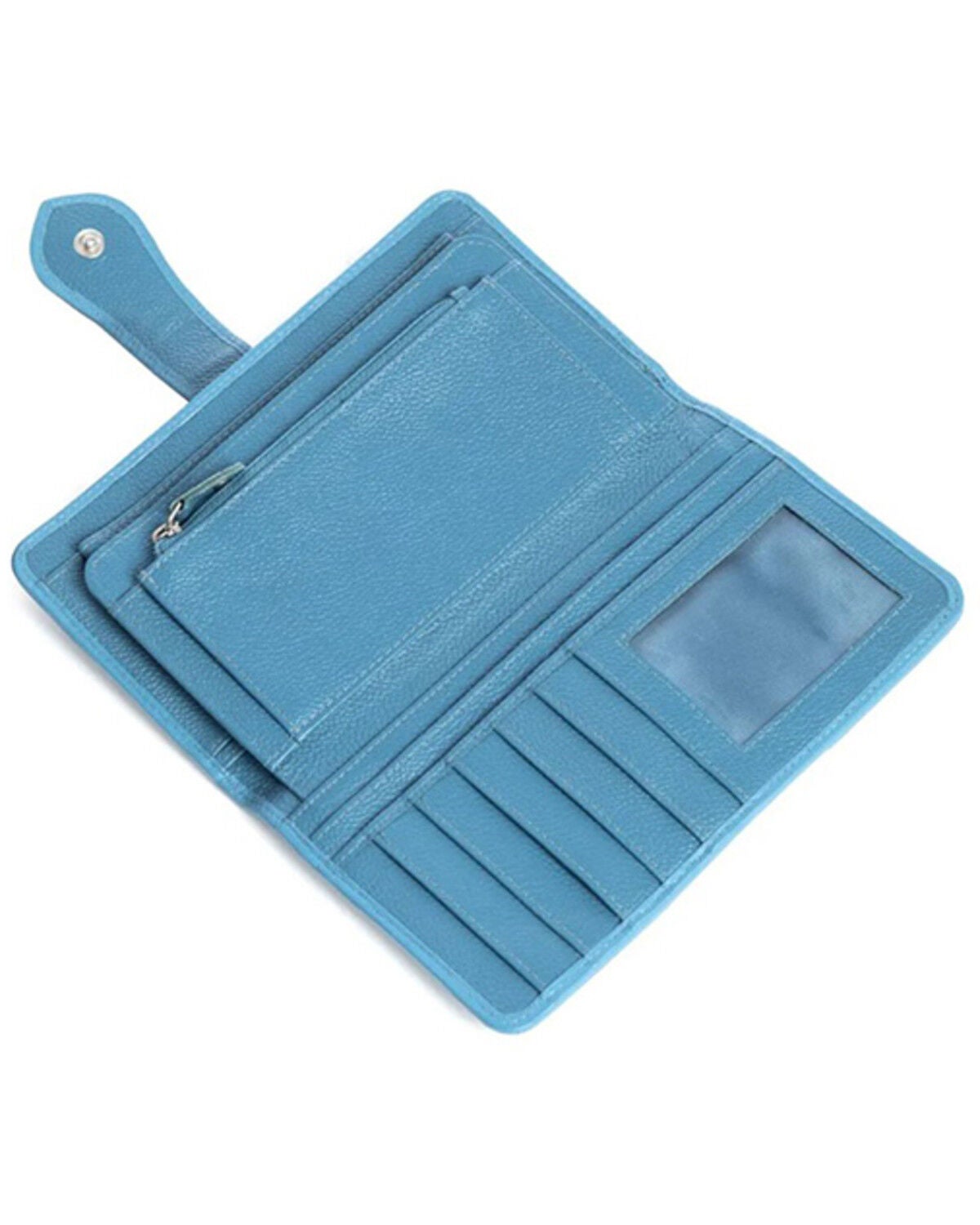 Image #3 - Myra Bag Women's Las Mijitas Tooled Wallet, Turquoise, hi-res