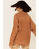 Wishlist Women's Solid Corduroy Oversized Long Sleeve Button-Down Shirt , Camel, hi-res